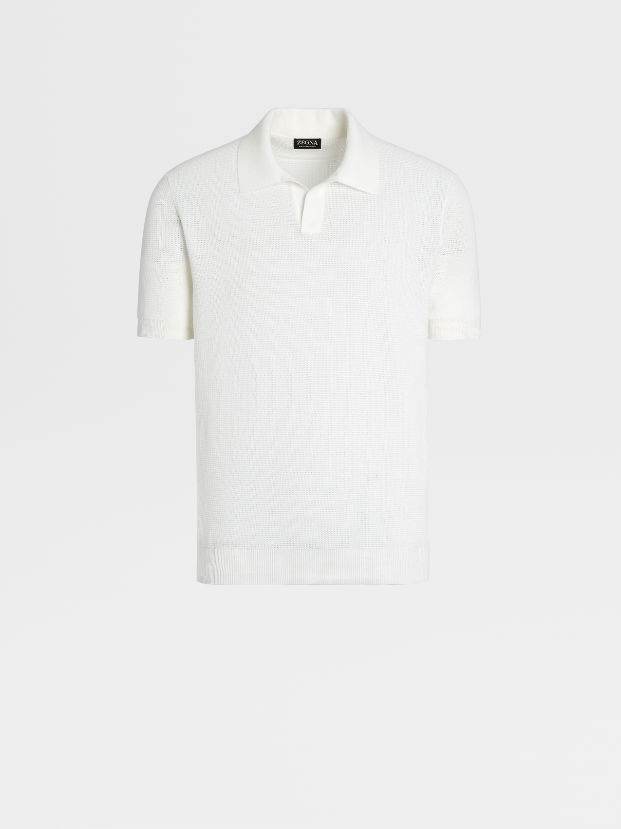 白色 Premium Cotton Polo 衫